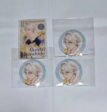 아케치 미츠히데 이케멘 전국 아크릴 카드 캔뱃지 2