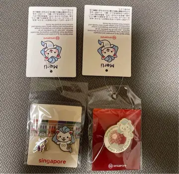 오사카 만박 싱가포르 핀 배지 3개 세트