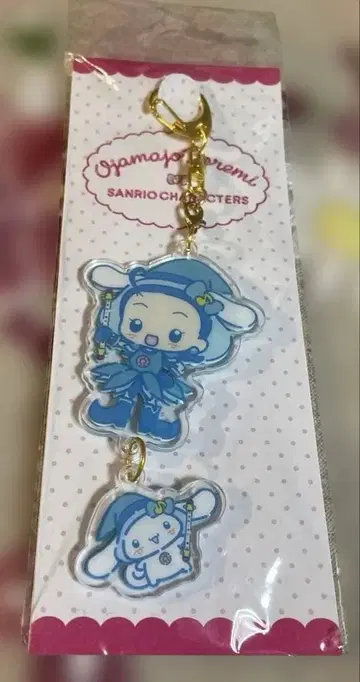 오쟈마녀 도레미 x 산리오 연결 아크릴 키링 세노 아이코 & 시나모롤