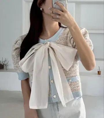 one after another NICE CLAUP 트위드 가디건