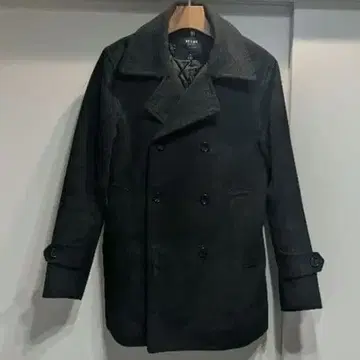 BEAMS HEART 피 코트 M 다크 그레이