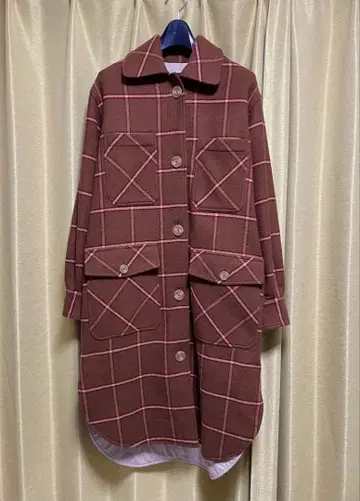 새상품급 시착만 한 상품 리 마쓰(Lee mathus) 체크 코트