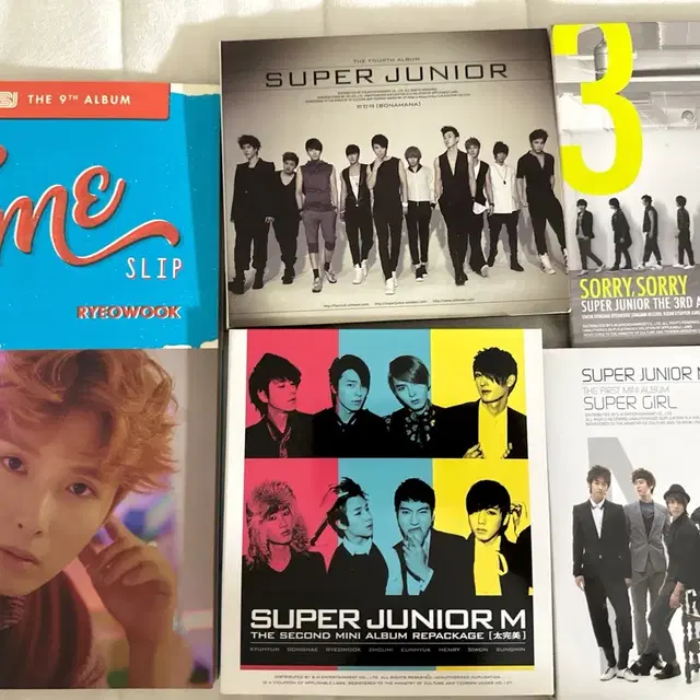 슈퍼주니어 앨범 6개 일괄 슈퍼주니어M