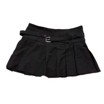 ZARA 그레이 플리츠 스커트 플레어 스커트 미니 기장 S 사이즈