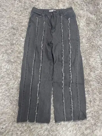 selle glant 프린지 데님 팬츠 그레이