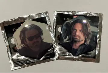 마블 코믹콘 한정판 세바스찬 스탠 버키 주얼리 캔뱃지 세트