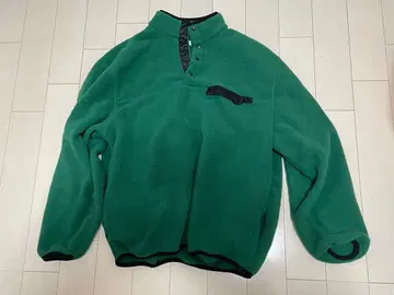 그린 플리스 자켓 하프 지퍼