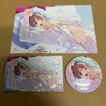 nu: 카니발 생일 ver. 에이트 메시지 반짝반짝 카드 캔뱃지