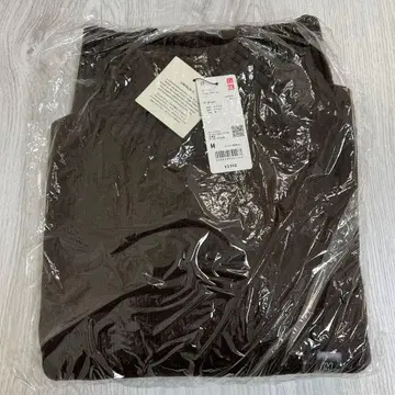 [새상품] UNIQLO C 로우게이지 하이넥 스웨터 브라운 M 유니클로