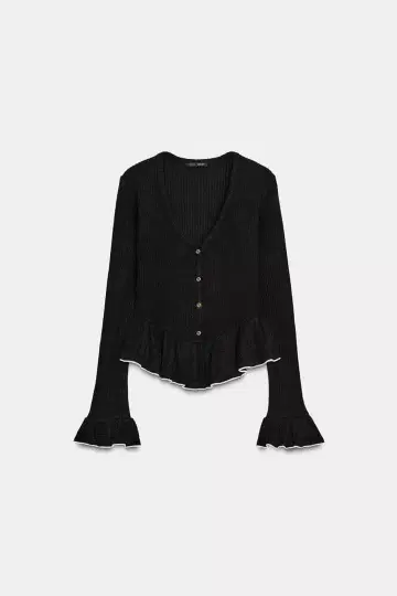 [ 새상품 ] ZARA 소프트 프릴 자켓