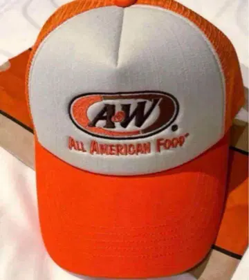 A&W 메쉬 캡 오렌지 오키나와 한정판