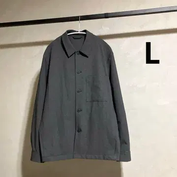 새상품급 유니클로 감동 셔츠 자켓/울 라이크 그레이 L