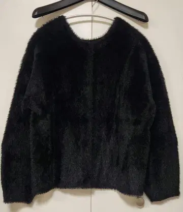 PLST 플라스테 페더 얀 가디건 블랙 2way