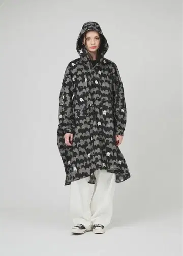 택 포함 새상품 kiu 그라니프 뷰티풀 섀도우 레인 판초 레인코트