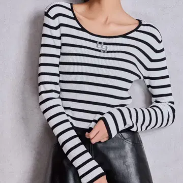 GYDA GG 플레이트 long sleeve 니트탑