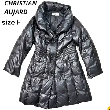 크리스찬 오자르 광택 다운 코트 개더 ( F ) 블랙