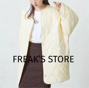 FREAK'S STORE 퀼팅 자켓 아이보리