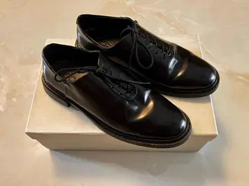 블랙 레이스업 슈즈 37