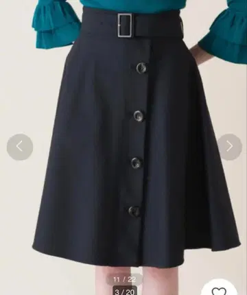 미사용 BLUE LABEL CRESTBRIDGE 리버서블 트렌치 스커트