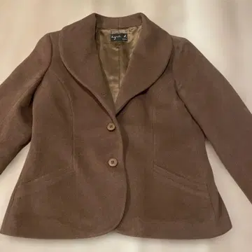 아네스 베 브라운 테일러드 자켓