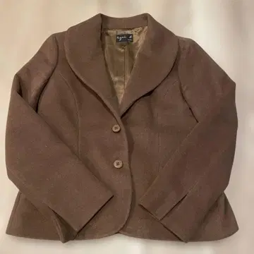 아네스 베 브라운 테일러드 자켓