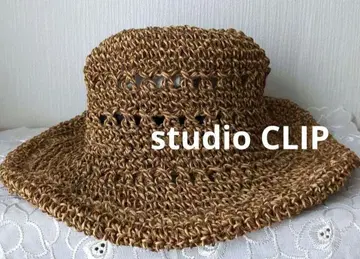 studio CLIP 브라운 밀짚모자