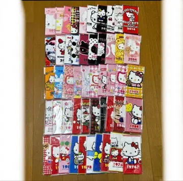 구하기 어려움 헬로키티 50주년 푸치 타월 50개 (50년분)