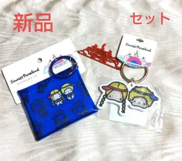 산리오 퓨로랜드 패티&지미 클리어 멀티 케이스 & 키링