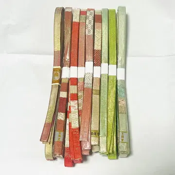 [ 미사용 ~ 거의 미사용 ] 순수 실크 허리띠 사카니시 9개 묶음 판매