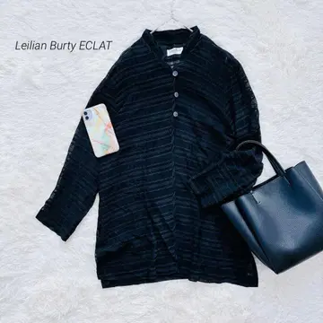 릴리안 뷰티 가디건 긴팔 시어 일본제 블랙 F
