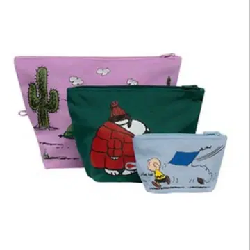 바구 BAGGU GO POUCH SET 스누피 파우치 세트