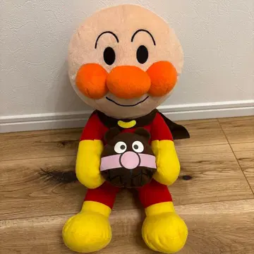 호빵맨 봉제 인형 약 30cm 메가 점보 세균맨 다정한 빵