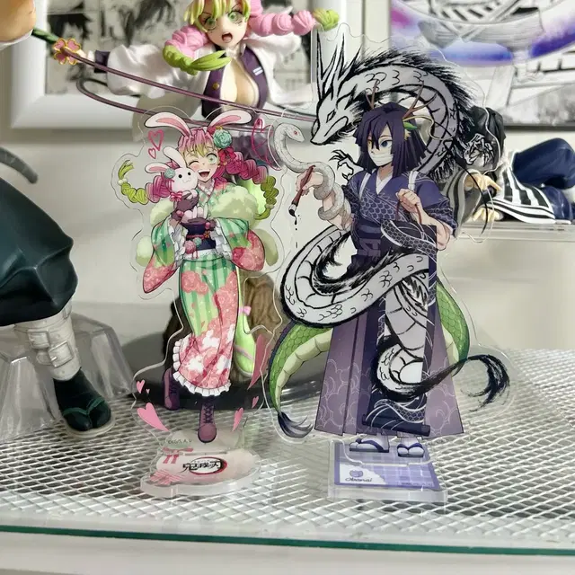 귀멸의 칼날 칸로지 미츠리 토끼의해 이구로 오바나이 용의해 아크릴 스탠드
