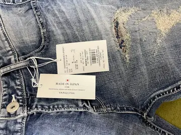 VANQUISH 스키니 데님 일본제 데미지