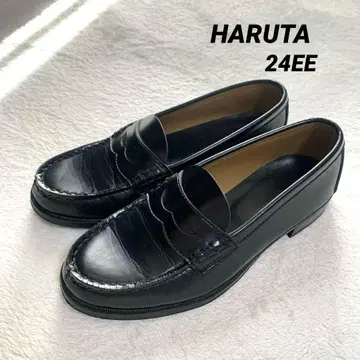 HARUTA 하루타 코인 로퍼 블랙 24EE 포멀 학생용