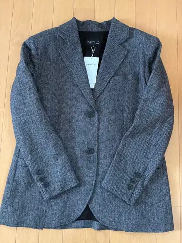 새상품 agnes b. 헤링본 자켓 아네스베