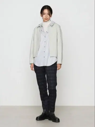 Gabardine K.T 하이 텐션 늘어나는 따뜻한 속기모 팬츠