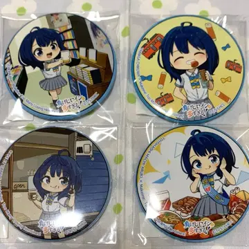 야나미 안나 마치아루키 캔뱃지 4개 세트