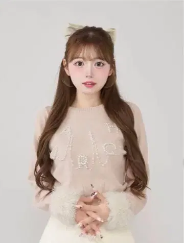 Darich DARICH 로고 펄 니트탑