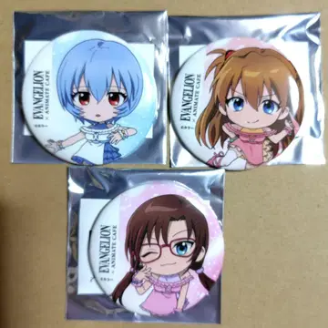 에반게리온 아야나미 레이 아스카 마리 애니메이트 카페 캔뱃지