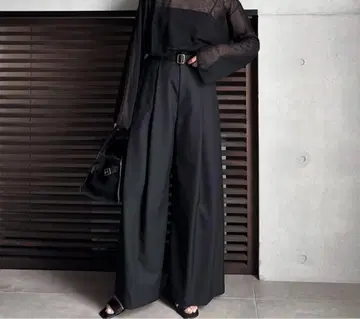 lohen 2025AW 사이드 박스 턱 팬츠
