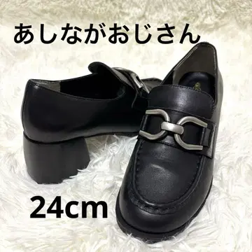 키다리 아저씨 2024AW 청키힐 비트 펌프스 24cm 천연 가죽