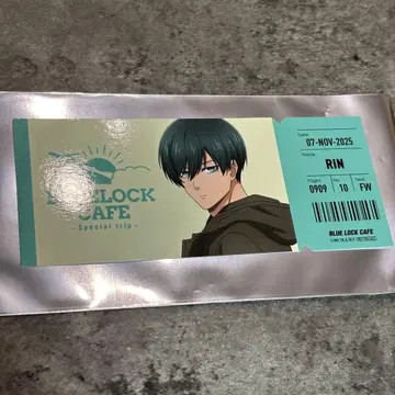 블루 록 카페 special trip 이토시 린 티켓풍 카드