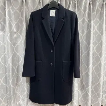 여성용 체스터 코트 Ssize 네이비