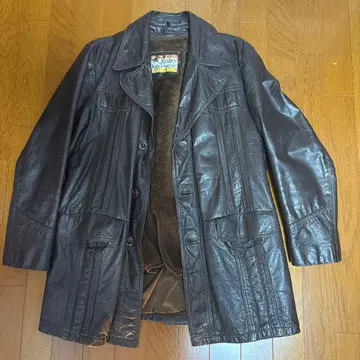 70s USA Montgomery Ward 가죽 카 코트
