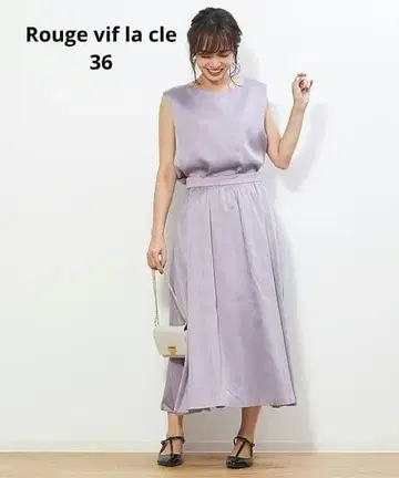 [ 새상품급 ] 라벤더 슬리브리스 롱 원피스