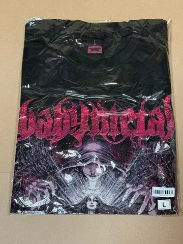 BABYMETAL 그래픽 프린트 T셔츠 L 사이즈 블랙