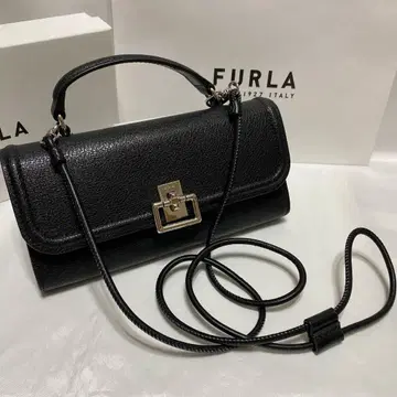 컨디션 최상 훌라 FURLA 미니 숄더백 지갑 스트랩 포함