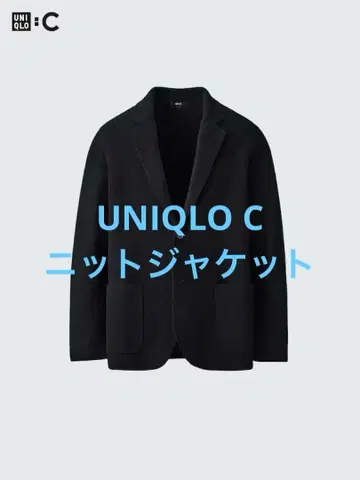 새상품급 UNIQLO C 유니클로 니트 자켓 블랙 사이즈 L