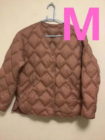 유니클로 울트라 라이트 다운 릴랙스 자켓 핑크 M